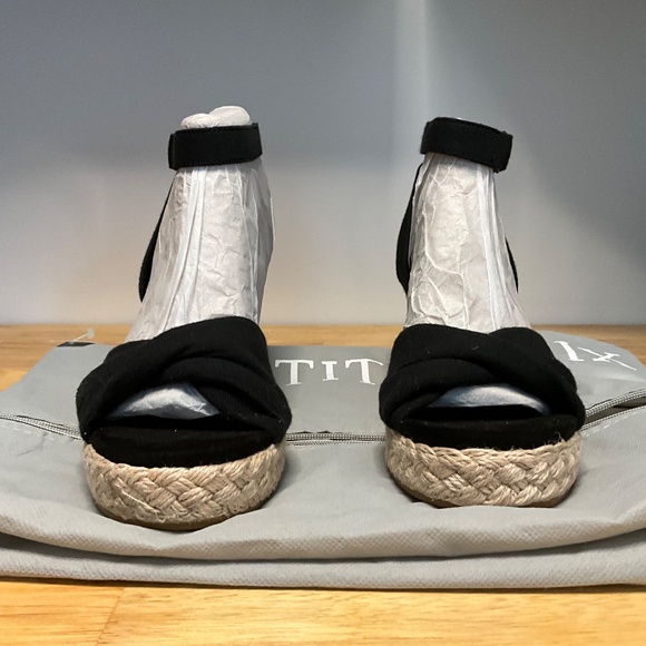 Tom’s Black Marisela Wedges Size 7.5 NWT/DUST BAG - Picture 11 of 13